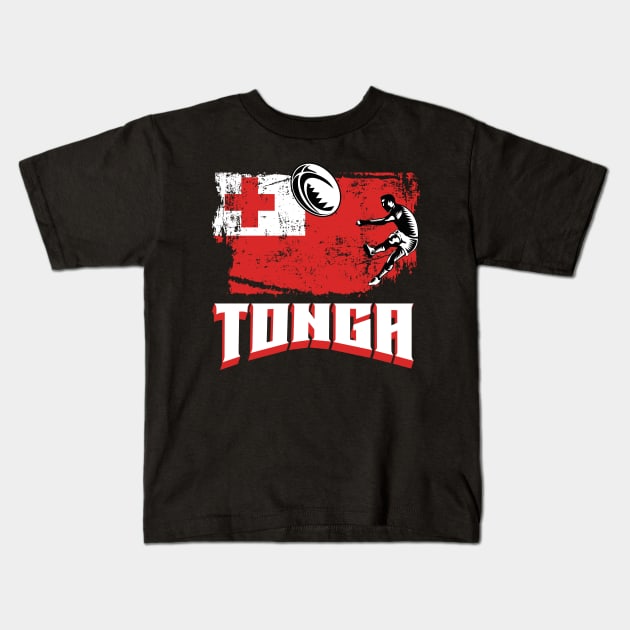 Rugby Tonga Kids T-Shirt by EndStrong